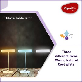 Pigeon T Blaze Rechargeable LED Reading Lamps with Flicker-Free USB Charging Touch 3 Stage dimming, White,Medium,Pack of 1