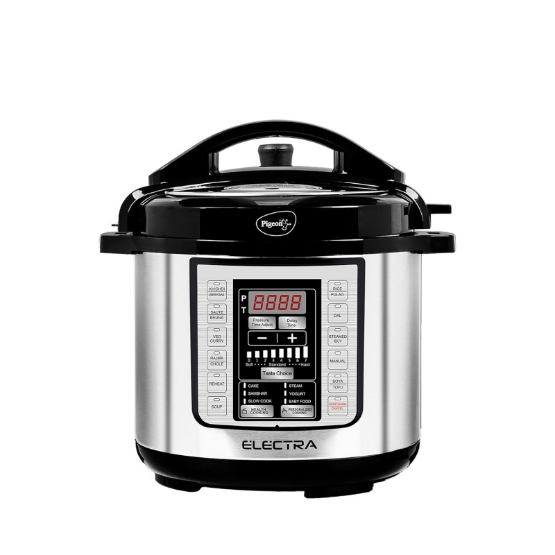 Pigeon Electra Electric Pressure Cooking System with 18 Pre-Set Menus, 3 litre