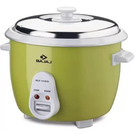 Bajaj Rcx Duo 1.8 Electric Rice Cooker (Green), 1.8 Liter