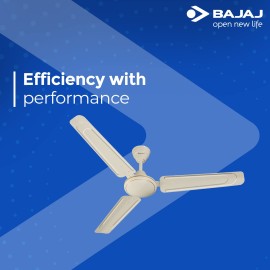 Bajaj Edge HS Ceiling Fan (White, Bianco, 1200 mm)