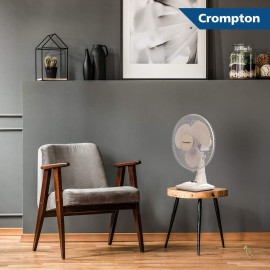 Crompton Hiflo Neo 16-Inch Table Fan 400mm (KD,White)