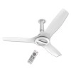 Bajaj Arioso Luxe 1200mm (48") BLDC Ceiling Fans for Home BEE 5-star Rated Energy Efficient Ceiling Fan Aerodynamically Designed Blades Adjustable Canopy RF Remote 2-Yr Warranty White