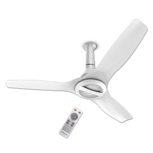 Bajaj Arioso Luxe 1200mm (48") BLDC Ceiling Fans for Home BEE 5-star Rated Energy Efficient Ceiling Fan Aerodynamically Designed Blades Adjustable Canopy RF Remote 2-Yr Warranty White