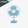 Bajaj Robusto 400mm Oscillating Table Fan for Home DuraBreezeTM Technology 3Years Comprehensive Warranty Surge Protection 100% Copper Motor High Air Delivery |Modern Decor Icy Blue & White