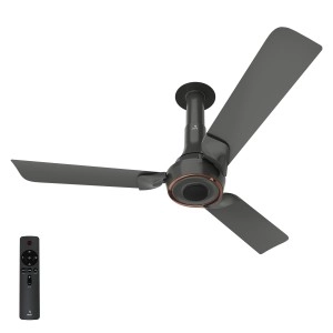 NNEX Glyde A70 BLDC 1200 mm BEE 2 Star Rated Premium Ceiling Fan 20% Higher Air Thrust 2-Yr Warranty, Granite Grey