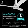 NNEX Glyde A60 1200 mm BEE 2 Star Rated Premium Ceiling Fan 20% Higher Air Thrust 2-Yr Warranty, Cotton White