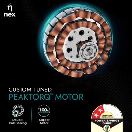 NNEX Glyde A40 1200 mm BEE 2 Star Rated Premium Ceiling Fan 20% Higher Air Thrust 2-Yr Warranty, Snow White
