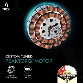 NNEX Glyde A40 1200 mm BEE 2 Star Rated Premium Ceiling Fan 20% Higher Air Thrust 2-Yr Warranty, Snow White NNEX Glyde A40 1200 mm BEE 2 Star Rated Premium Ceiling Fan 20% Higher Air Thrust 2-Yr Warranty, Snow White