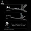 NNEX Glyde A40 1200 mm BEE 2 Star Rated Premium Ceiling Fan 20% Higher Air Thrust 2-Yr Warranty, Granite Grey