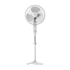 NNEX Glyde A5 400mm Pedestal Fan for Home 2 Years Warranty Power of 3 Blades 20% Higher Air Thrust 100% Copper Motor - White
