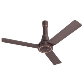 Bajaj Airlark 1200MM Ceiling Fans For Home BEE Star Rated Super 5 Tuff Technology Telescopic Seamless Canopy High Air Delivery 5-Yr Warranty - Chocolate Brown