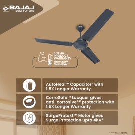 Bajaj Classico Pro 12S1 1200mm Marathon Blue Ceiling Fan
