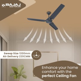 Bajaj Classico Pro 12S1 1200mm Marathon Blue Ceiling Fan