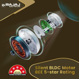 Bajaj Classico Sleek Plus 1200 mm RedWalnut 3 Blade Ceiling Fan