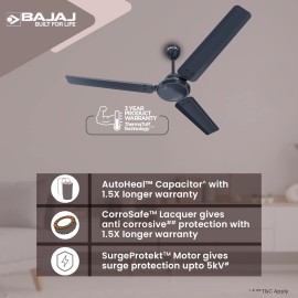 Bajaj Durato 12S1 1200Mm (48") Ceiling Fans Highspeed 400 Rpm 3-Yr Warranty Marathon Blue