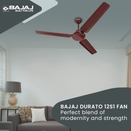 Bajaj Durato 12S1 1200Mm (48") Ceiling Fans Highspeed 400 Rpm 3-Yr Warranty Brown