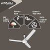 Bajaj Durato 12S1 1200Mm (48") Ceiling Fans Highspeed 400 Rpm 3-Yr Warranty White