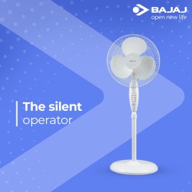 Bajaj Esteem 400 mm 3 Blade Pedestal Fan (White, Pack of 1)