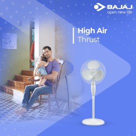 Bajaj Esteem 400 mm 3 Blade Pedestal Fan (White, Pack of 1)