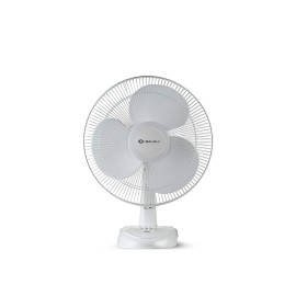 Bajaj Esteem Table Fan 400 MM Table Fans for Home & Office Low Power Consumption 100% Copper Motor Voltage Protection High Air Delivery High RPM 3-Speed Control 2-Yr Warranty White
