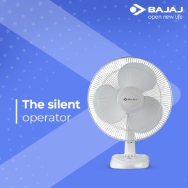 Bajaj Esteem 400 mm 3 Blade Table Fan (White, Pack of 1)