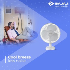 Bajaj Esteem 400 mm 3 Blade Table Fan (White, Pack of 1)