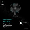 NNEX Glyde A5 400mm Table Fan for Home 2 Years Warranty Power of 3 Blades 20% Higher Air Thrust 100% Copper Motor-Black