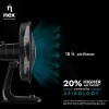 NNEX Glyde A5 400mm Table Fan for Home 2 Years Warranty Power of 3 Blades 20% Higher Air Thrust 100% Copper Motor-Black