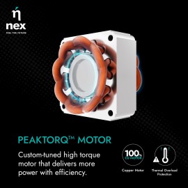 NNEX Glyde A5 400mm Table Fan for Home 2 Years Warranty Power of 3 Blades 20% Higher Air Thrust 100% Copper Motor-Black