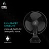 NNEX Glyde A5 400mm Table Fan for Home 2 Years Warranty Power of 3 Blades 20% Higher Air Thrust 100% Copper Motor-Black