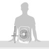 Bajaj Pygmy with LED Light 178 mm Silent Operation 3 Blade Table Fan (White)
