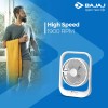 Bajaj Pygmy with LED Light 178 mm Silent Operation 3 Blade Table Fan (White)