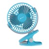 Bajaj Pygmy Mini 110 MM Sweep (USB Charging) 110 mm Silent Operation 3 Blade Table Fan (Blue,Pack of 1)