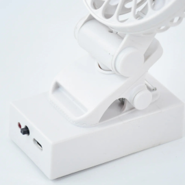 Rechargeable Mini Clip-On Desk Fan (1 Pc)