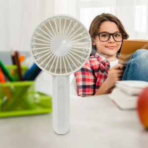 Mini Portable Rechargeable Fan–Lightweight & Easy to Carry (1 Pc , Battery Not Included)