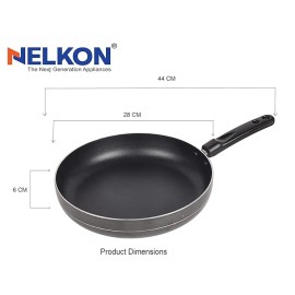 Maharaja Whiteline Frisco 800ml Electric Chopper + Nelkon 2.6mm Nonstick Fry Pan 275 + Maharaja Whiteline 175 Watt Hand Blender (Blue And White)