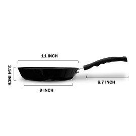 Pigeon Aluminium Non-Stick Fry Pan, 28cm- Black