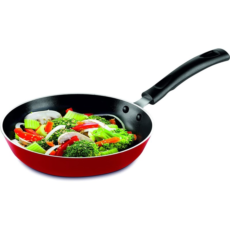 Pigeon Storm Nonstick Aluminium Fry Pan,26cm(Red) Pigeon Storm Nonstick Aluminium Fry Pan,26cm(Red)