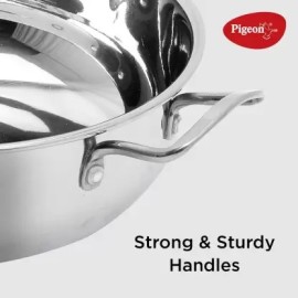 Pigeon Special Stainless Steel Gift Set with Kadai, Fry Pan and Saucepan Induction Bottom Cookware Set  (Stainless Steel, 3 - Piece)