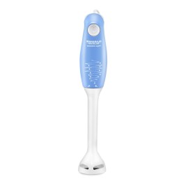 Maharaja Whiteline 175 Watt Hand Blender, Stainless Steel Blades, Long Lasting Performance With 175W Motor, (Blue And White)