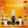 Pigeon Nutri Mixer Grinder Juicer Blender Smoothie Maker All-in-1 Machine 400 Watt 3 Jars- Multiuse Jar 500ml, Dry Grind 300ml, 1 Sipper, 1 Cap, 1 Strainer 2 Blades 1Year Warranty