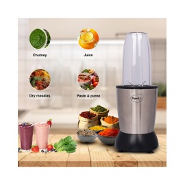 Pigeon Nutri Master 900 Juicer Mixer Grinder(3 Jars, Silver)