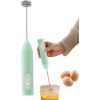 COLLAPSIBLE 50 W Turquoise Hand Blender (Milk Frother Handheld USB, Rechargeable Electric Coffee Beater)