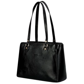 Hyatt Leather Accessories Full-Grain Natural Leather Top-Handle satchel Shoulder tote Bags For Women (Black) Hyatt Leather Accessories Full-Grain Natural Leather Top-Handle satchel Shoulder tote Bags For Women (Black)