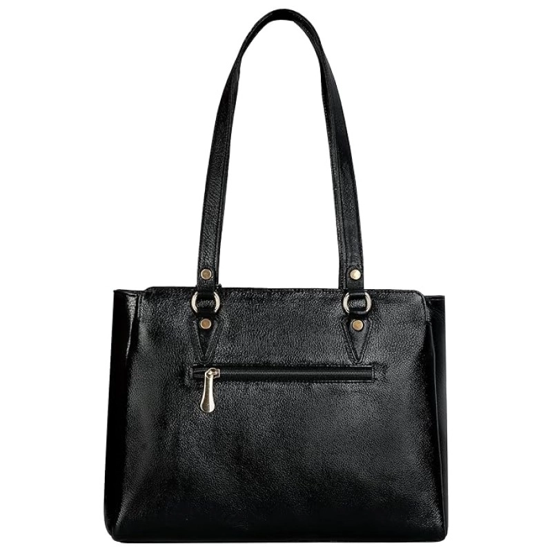 Hyatt Leather Accessories Full-Grain Natural Leather Top-Handle satchel Shoulder tote Bags For Women (Black) Hyatt Leather Accessories Full-Grain Natural Leather Top-Handle satchel Shoulder tote Bags For Women (Black)
