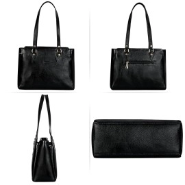 Hyatt Leather Accessories Full-Grain Natural Leather Top-Handle satchel Shoulder tote Bags For Women (Black) Hyatt Leather Accessories Full-Grain Natural Leather Top-Handle satchel Shoulder tote Bags For Women (Black)
