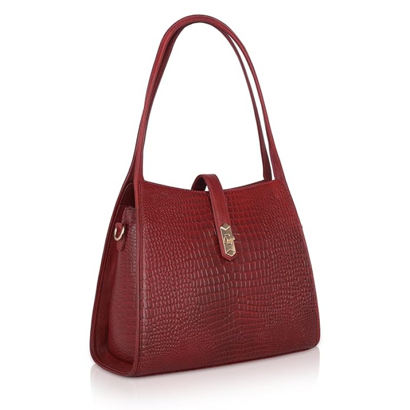 Hyatt Leather Accessories Full-Grain Leather Top-Handle satchels Tote Handbags & Shoulder Sling Bags For Women Office (Maroon) Hyatt Leather Accessories Full-Grain Leather Top-Handle satchels Tote Handbags & Shoulder Sling Bags For Women Office (Maroon)