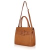Hyatt Leather Full-Grain Cro Leather Top-Handle satchels Tote Handbags & Shoulder Sling Bags For Women Office (Mango Tan)