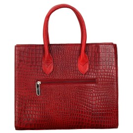 Hyatt Leather Accessories Full-Grain Natural Cro Leather Top-Handle satchel Tote Handbags & Shoulder Sling Bags For Women Office Branded Stylish (Maroon)