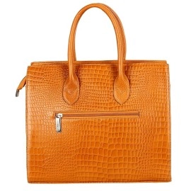 Hyatt Leather Accessories Full-Grain Natural Cro Leather Top-Handle satchel Tote Handbags & Shoulder Sling Bags For Women Office Branded Stylish